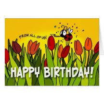 Happy Birthday - From All of Us Greeting Cards