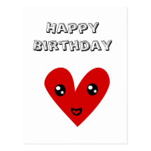 Happy Birthday From my Happy Heart Post Card