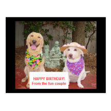 HAPPY BIRTHDAY! From the fun couple Post Cards