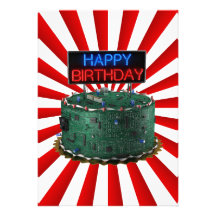 Happy Birthday, Geek Personalized Invites