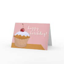 happy birthday : giant cupcake : cards