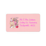 Happy Birthday Girl wishes 1 Year Old Custom Address Label