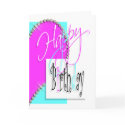 "Happy birthday" girls women cards