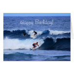 Happy Birthday Hawaiian Surfers Cards