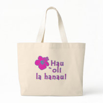Happy Birthday In Hawaiian Canvas Bag