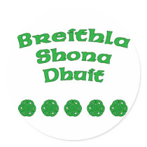 Happy Birthday In Irish Stickers