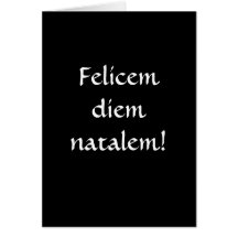 Happy Birthday...in Latin! Greeting Cards