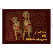Happy Birthday in Swedish Card