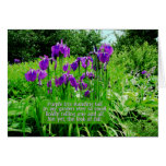 Happy Birthday-Iris Garden Greeting Card