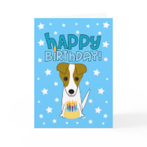 Happy Birthday Jack Russell Terrier Greeting Card