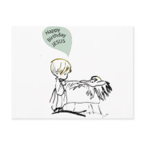happy birthday jesus post card