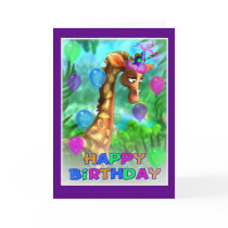 Happy Birthday Jungle style 005 Cards