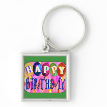 Happy Birthday Keychain