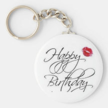 Happy Birthday Keychain