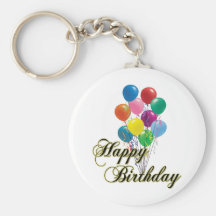 Happy Birthday Keychain- D4