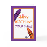 Happy Birthday Kids Name Crayon Design Greeting Greeting Cards
