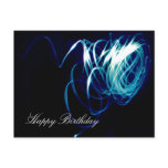Happy Birthday Light-Paint Photo Postcard