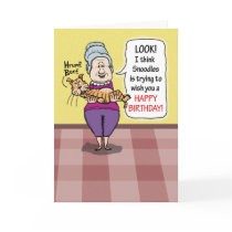 Happy Birthday - Message From the Cat Card