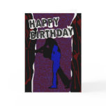 Happy Birthday Modern card, Retro Punk
