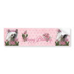 Happy Birthday Mom - Chinese Crested - Kahlo Bumper Stickers