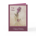 happy birthday  mom hyacinth and dragon fly cards