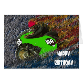Motorcycle Birthday Cards, Photocards, Invitations &amp; More