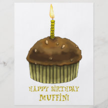 Happy Birthday Muffin Full Color Flyer