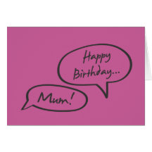 Happy Birthday Mum Card