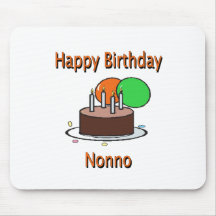 Happy Birthday Nonno Italian Grandpa Birthday Desi Mouse Pads