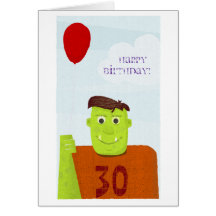 Happy Birthday Ogre (editable text) Greeting Cards