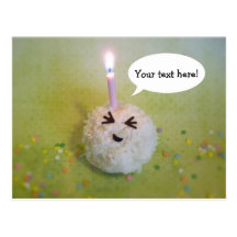 Happy Birthday Onigiri - Customizable Postcard