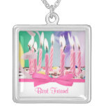Happy Birthday Pendant Necklace - Best Friend