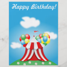 Happy birthday personalized flyer