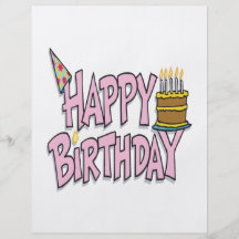 Happy Birthday Personalized Flyer