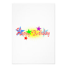 Happy Birthday Personalized Invites