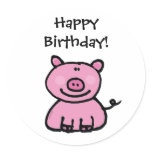 Happy Birthday! (pig) stickers