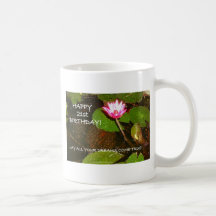 HAPPY BIRTHDAY POND LILY MUG