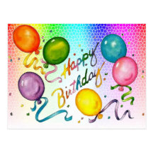 Happy Birthday - Postcard