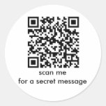Happy Birthday: Secret Message Bar Code Stickers