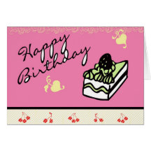 Happy Birthday Slice Greeting Card