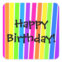 Happy Birthday! Square Sticker