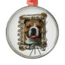 Happy Birthday - Stone Paws - Bulldog Ornament