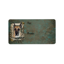 Happy Birthday - Stone Paws - Great Dane Personalized Address Labels