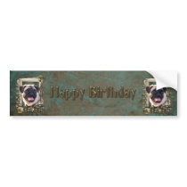 Happy Birthday - Stone Paws - Pug - Dad