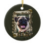 Happy Birthday - Stone Paws - Pug - Dad Ornament