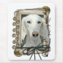 Happy Birthday - Stone Paws - Saluki Mouse Pad