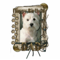 Happy Birthday - Stone Paws - Westie - Dad