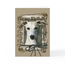 Happy Birthday - Stone Paws - Whippet