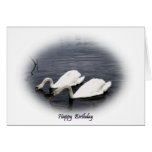 Happy Birthday swan card cards