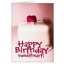 Happy Birthday Sweetheart Card
